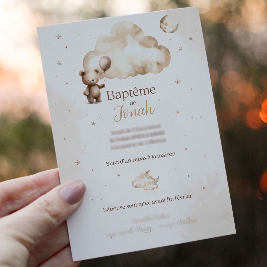 Faire-part de baptême Jonah