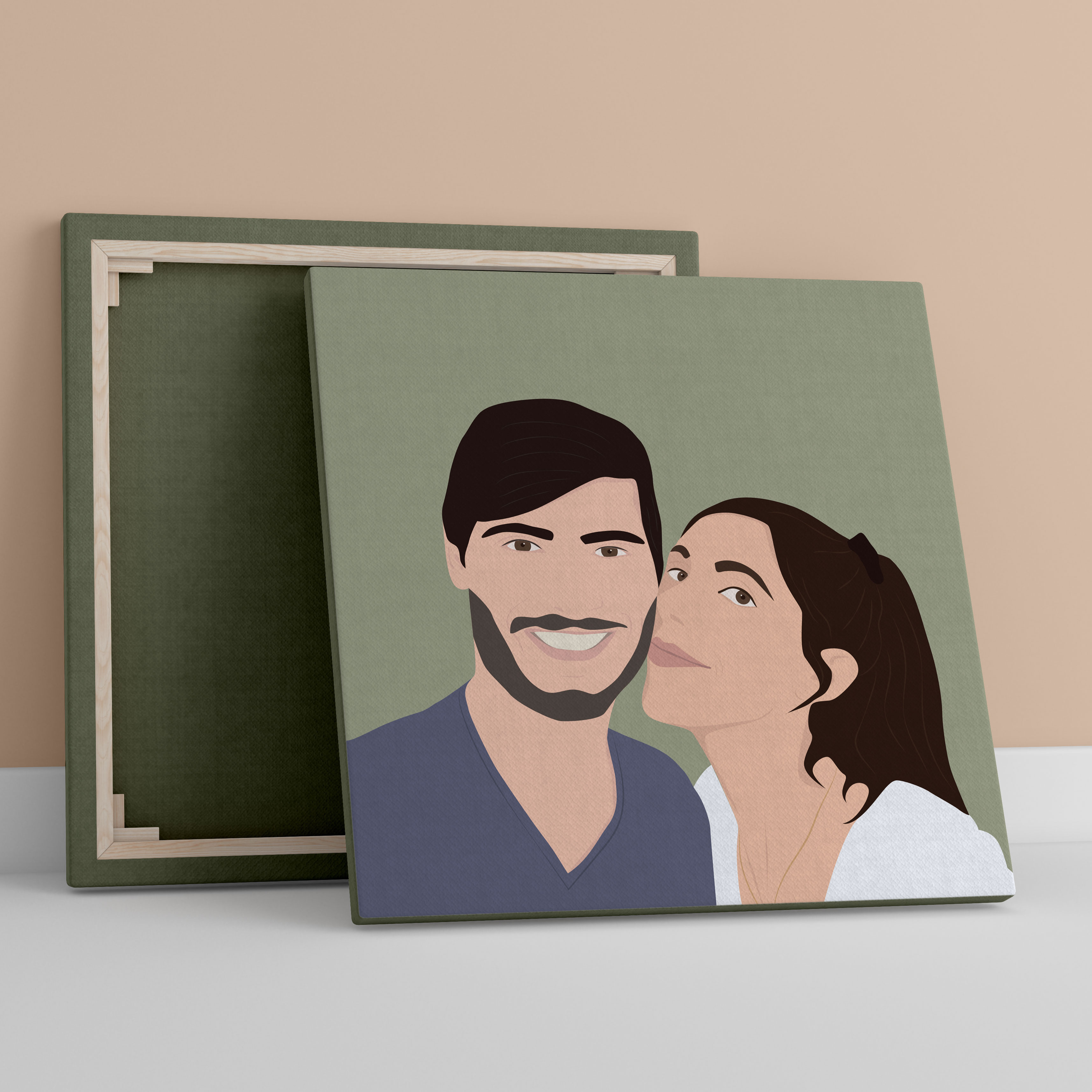 Illustration personnalisée pour Cloé et Médéric