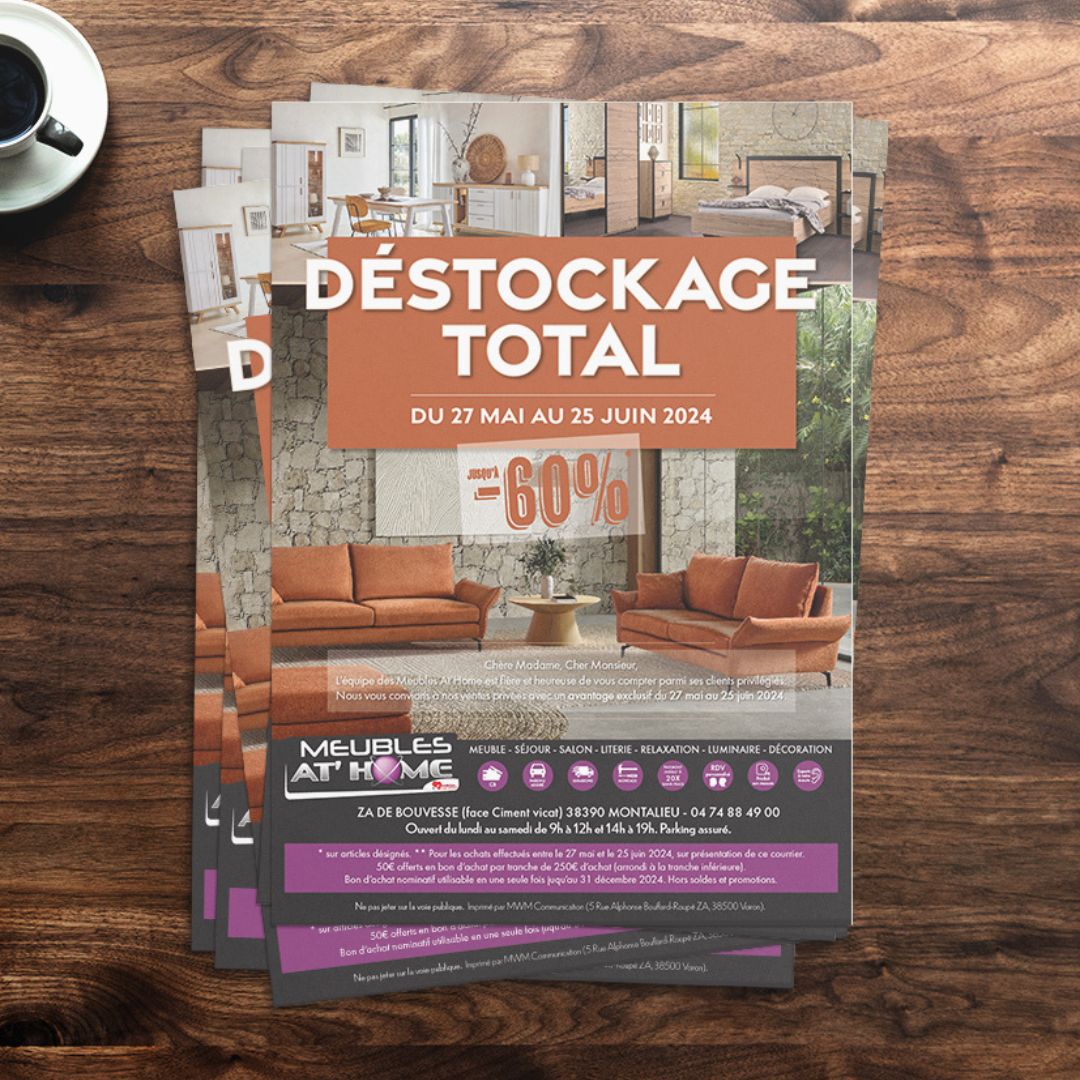 Supports Campagne Déstockage 2024 – Meubles At’Home